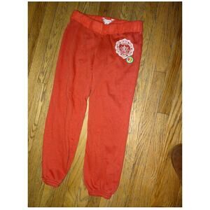 VINTAGE 90s Y2K PINK STYLE SWEATPANTS w/ PATCHES S